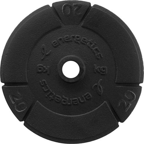 ENERGETICS Hantelscheiben Gusseisen 1 x 10 kg, 1 x 15 kg oder 1 x 20 kg 1X10 in Schwarz