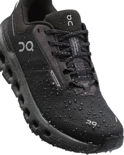 ON Herren Laufschuhe Cloudrunner 2 Waterproof 46 in Schwarz