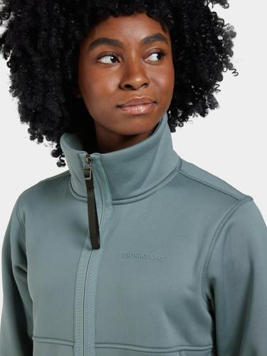 DIDRIKSONS Damen Funktionsjacke LEAH WNS FULLZIP 44 in Grau