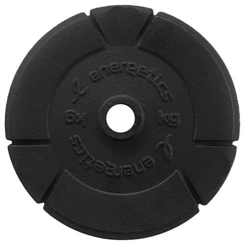 ENERGETICS Hantelscheiben Gusseisen 1 x 10 kg, 1 x 15 kg oder 1 x 20 kg 1X10 in Schwarz