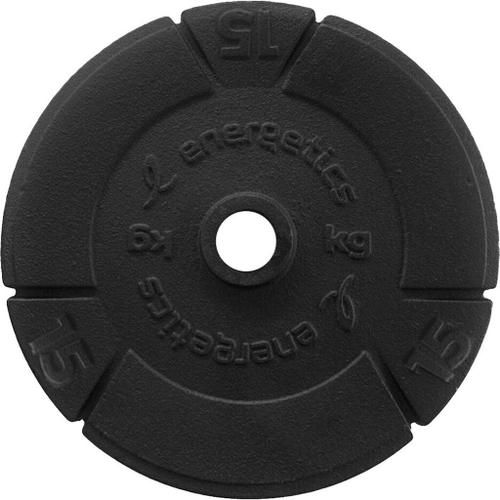 ENERGETICS Hantelscheiben Gusseisen 1 x 10 kg, 1 x 15 kg oder 1 x 20 kg 1X10 in Schwarz