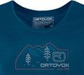 ORTOVOX Damen Unterhemd 140 COOL VINTAGE BADGE TS W L in Blau