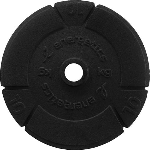 ENERGETICS Hantelscheiben Gusseisen 1 x 10 kg, 1 x 15 kg oder 1 x 20 kg 1X10 in Schwarz